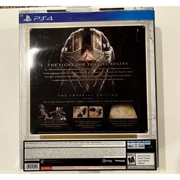 The Elder Scrolls Online: Tamriel Unlimited PS4 Sony Playstation Box Set NEW - Picture 3 of 13